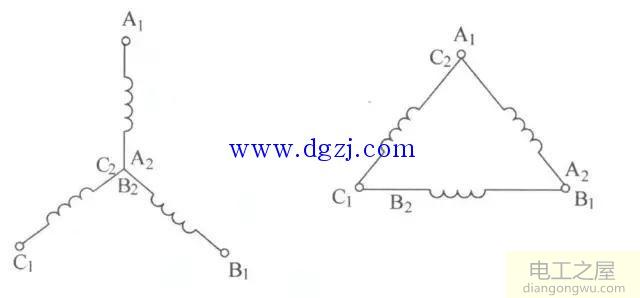 电动机星三角形减压起动电路图
