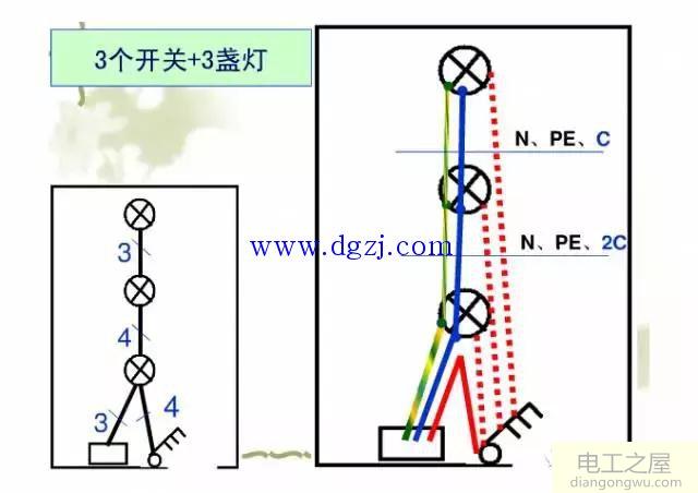 电气照明线路导线根数如何判断