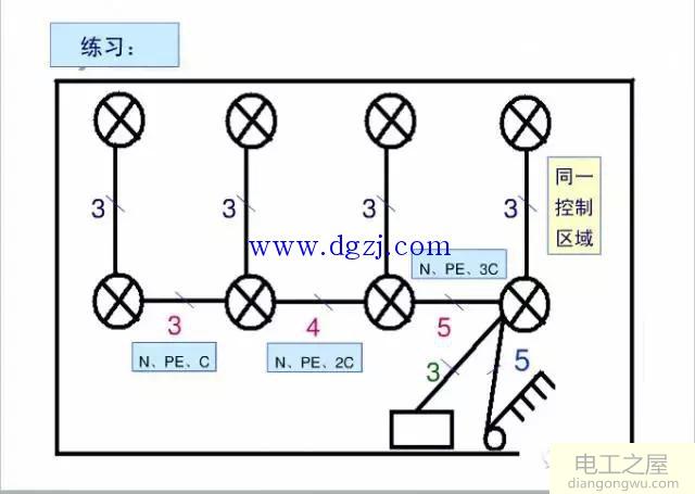 电气照明线路导线根数如何判断