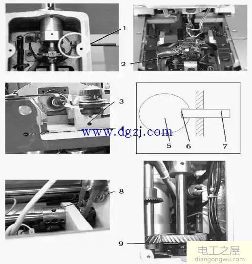 缝纫机电子圆头锁眼机调试维修