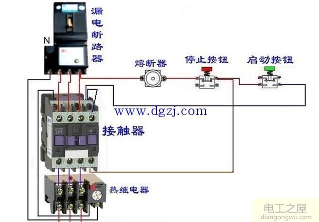 电工培训断路器接触器接线图大全