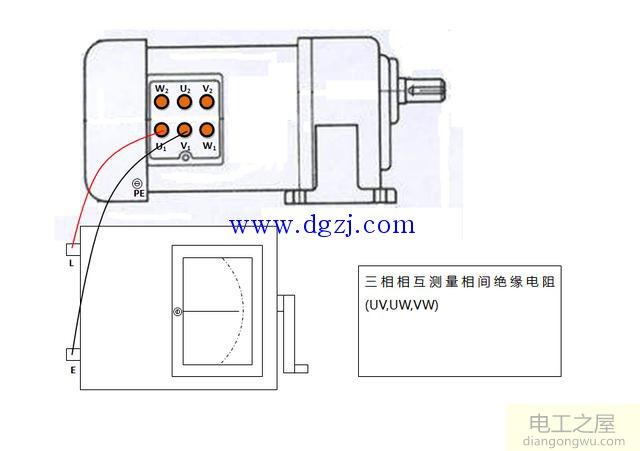 摇表如何测量380v三相异步电动机绝缘电阻