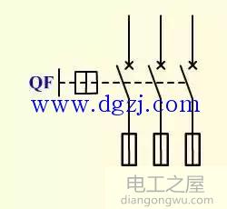 低压断路器的结构及断路器的电气图形符号和文字符号