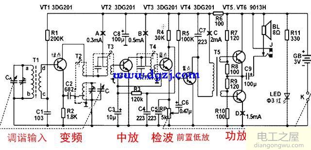 变压器反馈式振荡电路图及应用