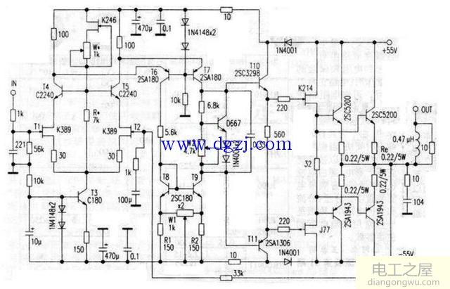自制功率放大器电路图