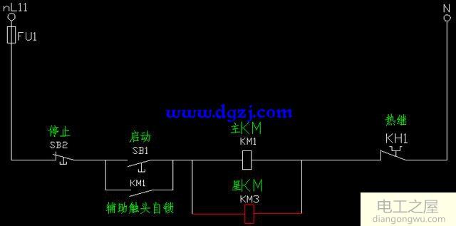 三相异步电动机控制电路图的画法