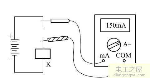 数字式万用表测量直流电流的方法