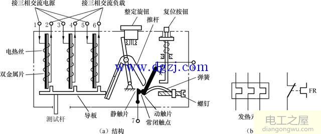 热继电器结构图及符号