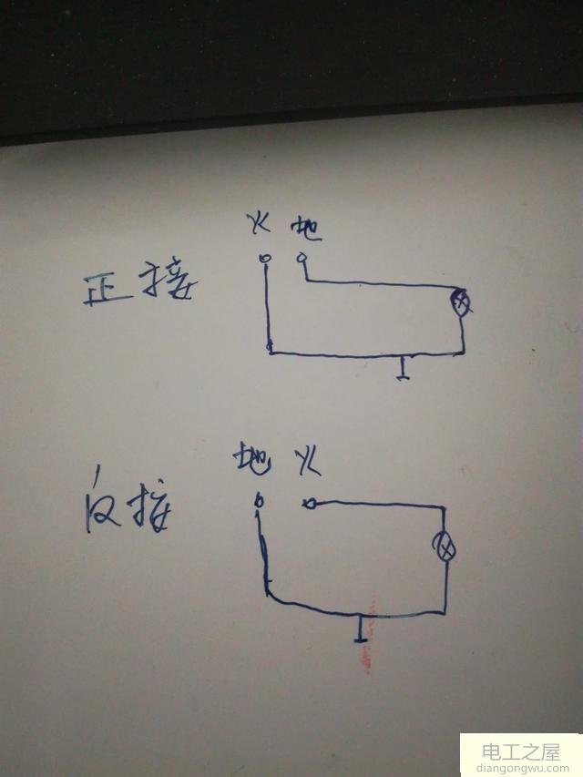 五芯电缆两根接照明正接跳闸反接正常亮是什么原因