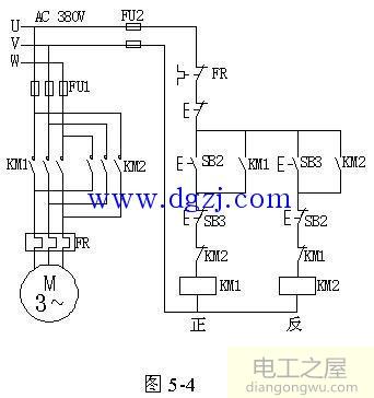 三相异步电动机正反转控制原理图分析