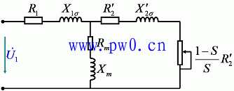 异步电机等效电路图分析