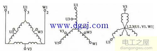 双速异步电机两个和三个接触器接法图片