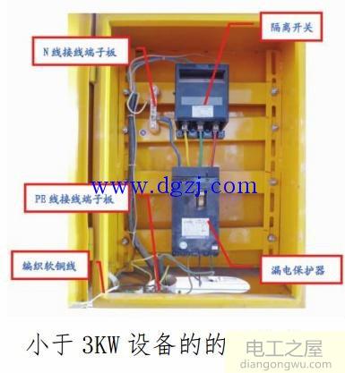 建筑工地用电安全规范及接线图