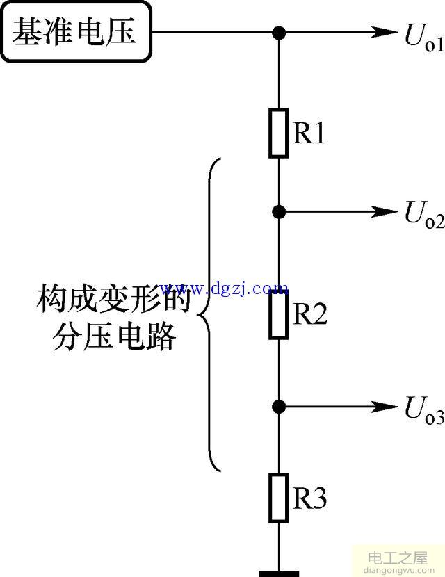 基准电压电阻分级电路原理图