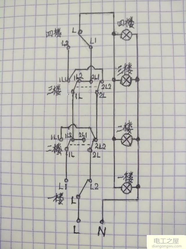 家用多层楼梯开关怎么接?需要什么样的开关