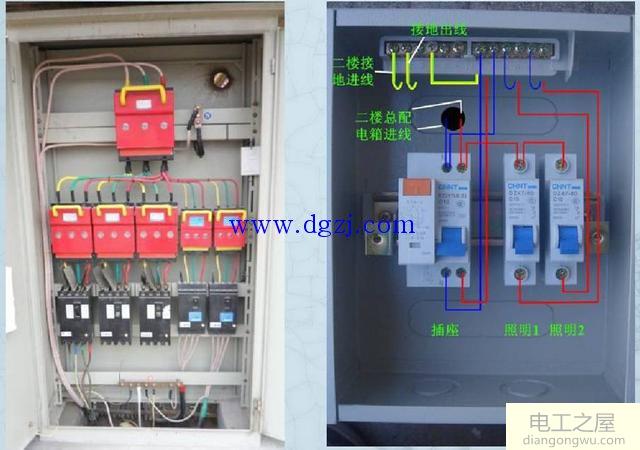 配电箱接线图和配电箱系统图