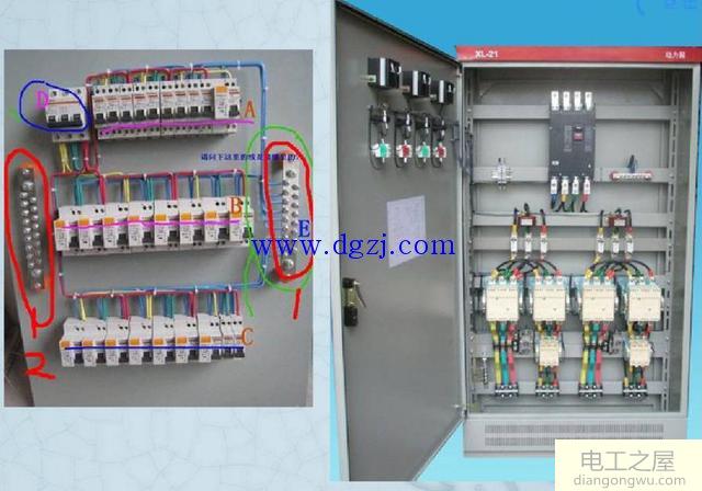 配电箱接线图和配电箱系统图