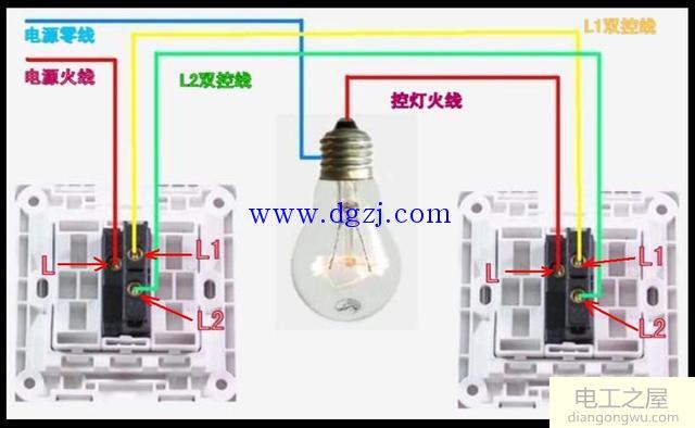 电灯单控接法及原理图解