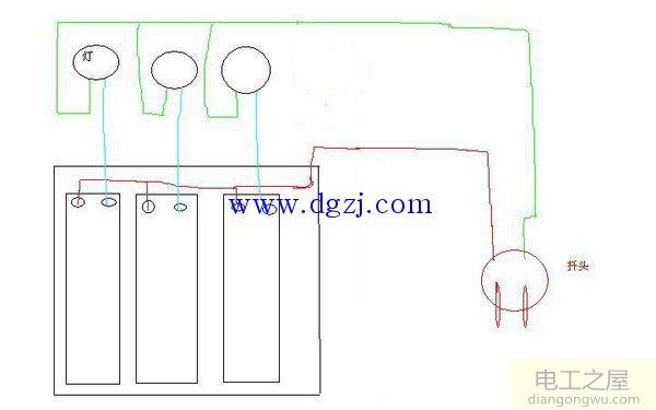 三开开关接线方法图解