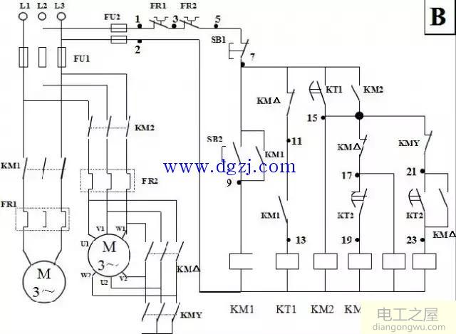 电动机二次原理接线图