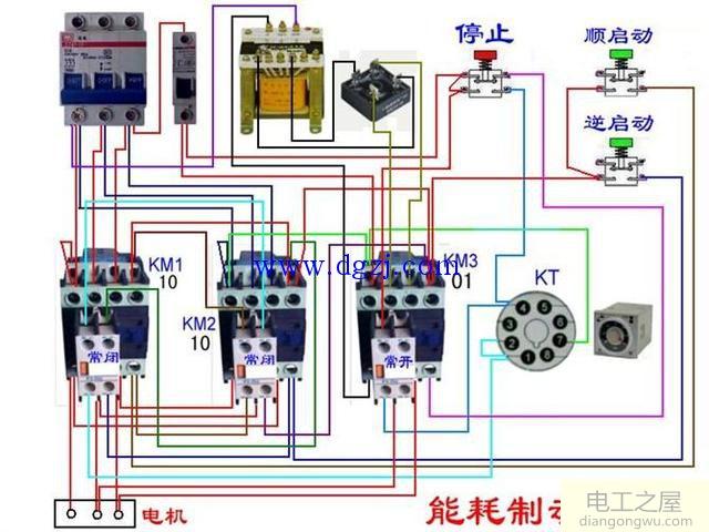 电动机延时启动停止电路图大全