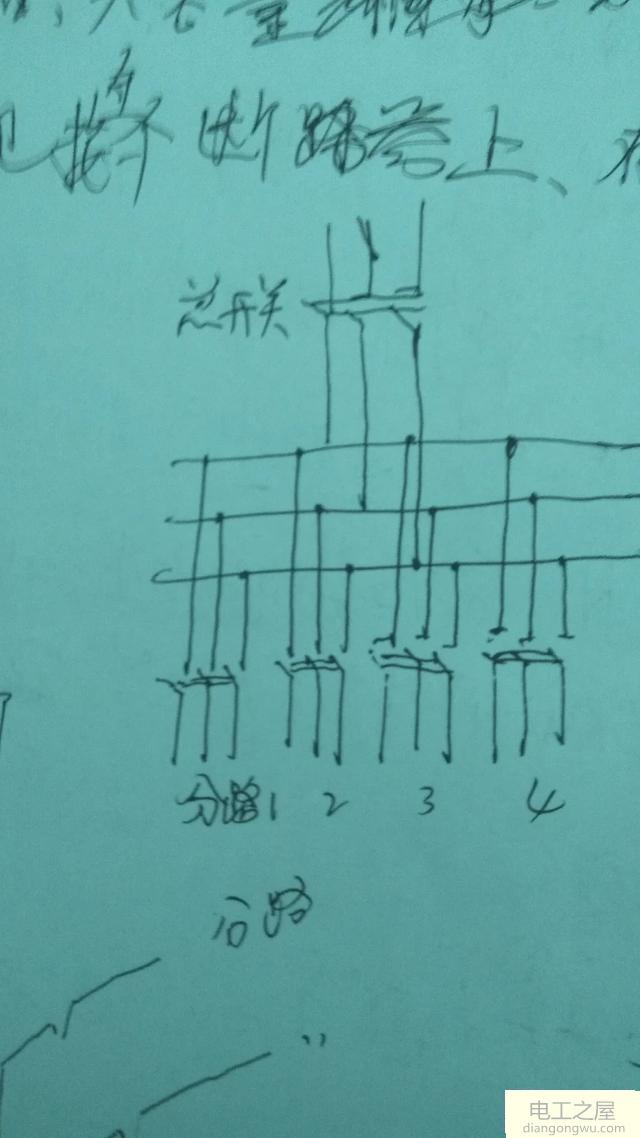 配电箱同一个回路怎么接到同一个断路器上