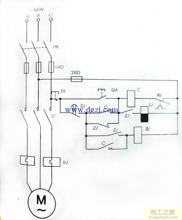 电动机自动重起动原理图讲解