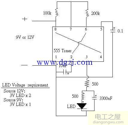 简单呼吸灯电路图_呼吸灯电路图设计原理