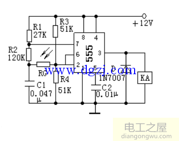 555光电控制器电路图原理