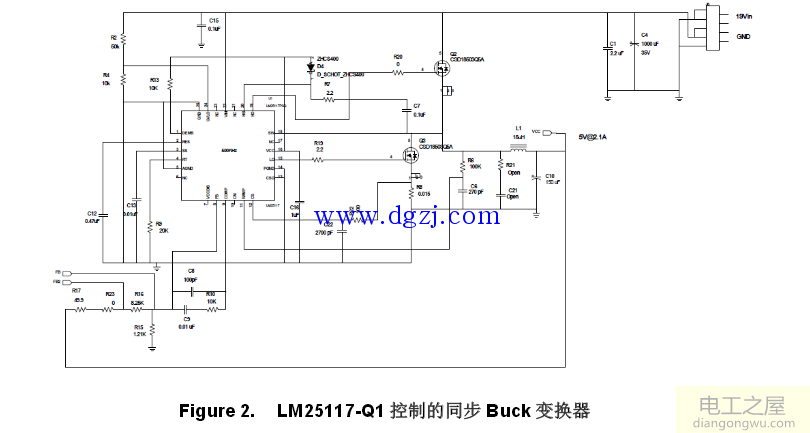 带线路补偿的车载USB充电器电路原理图