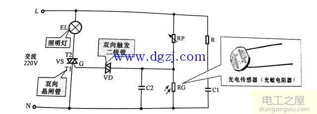 光电传感器控制电路原理图分析