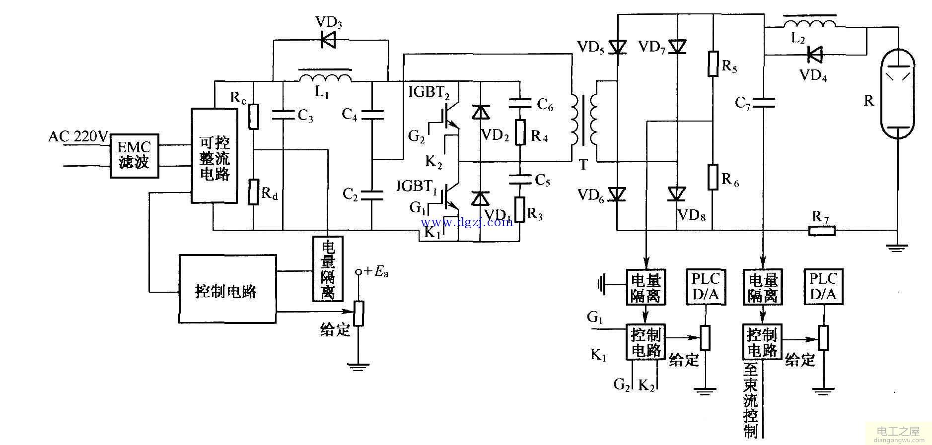 高压电源原理图_高压电源电路图