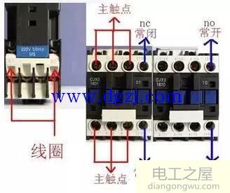 三相电接触器接线图_三相交流接触器接线图