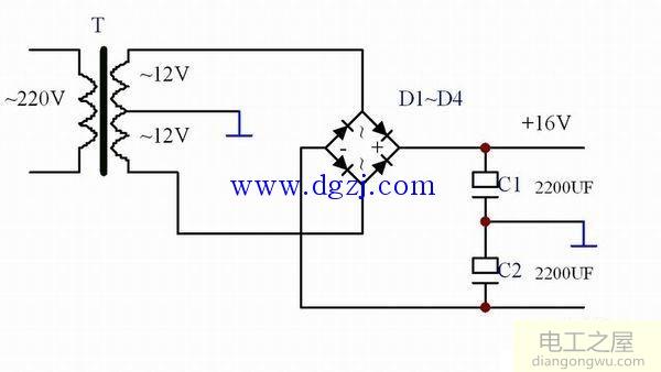 220变压器转12v电路图_220变12v变压器接线图