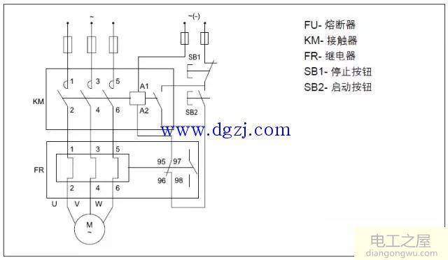 热过载继电器工作原理接线图