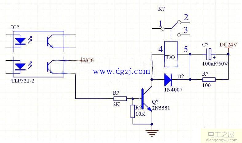 24v继电器的驱动电路图