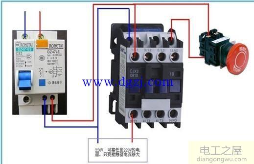 接触器线圈如何接线_接触器线圈接线图