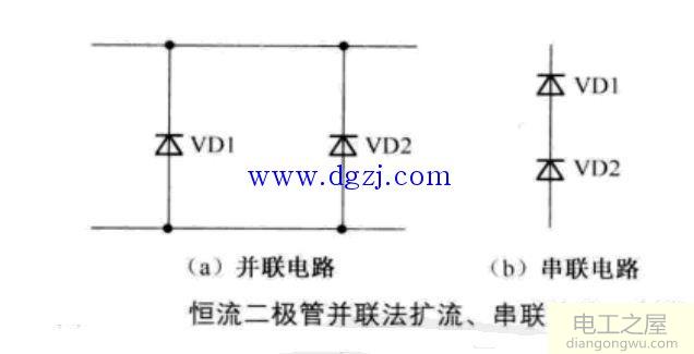 恒流二极管应用<a href=http://www.diangongwu.com/zhishi/dianlutu/ target=_blank class=infotextkey>电路图</a>