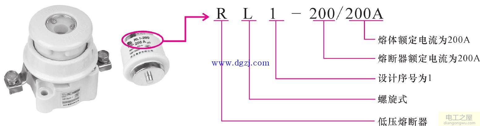 熔断器的铭牌标识及其型号标识含义