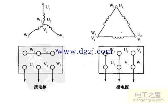 星形接线和三角形接线图_三角形星形接法电路图
