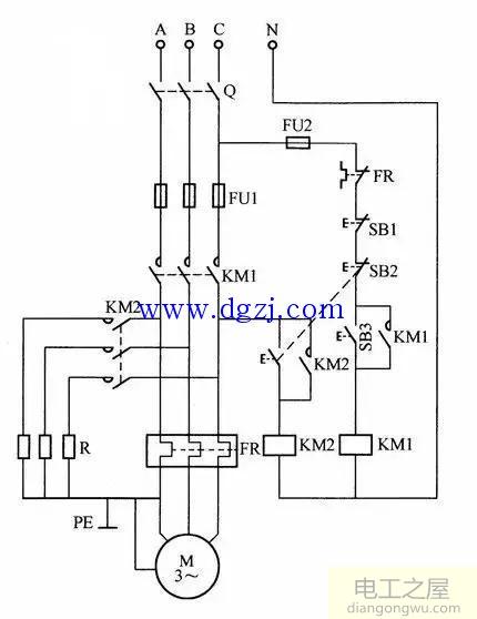 电动机紧急停车电路图讲解