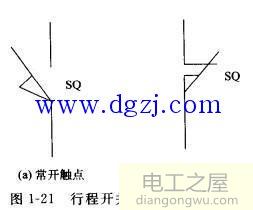 行程开关符号_行程开关电气符号