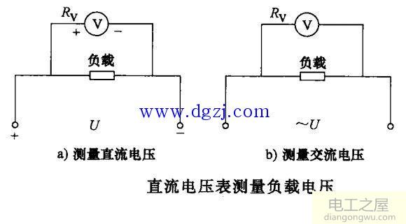 三相电路电压测量电路图及符号接线