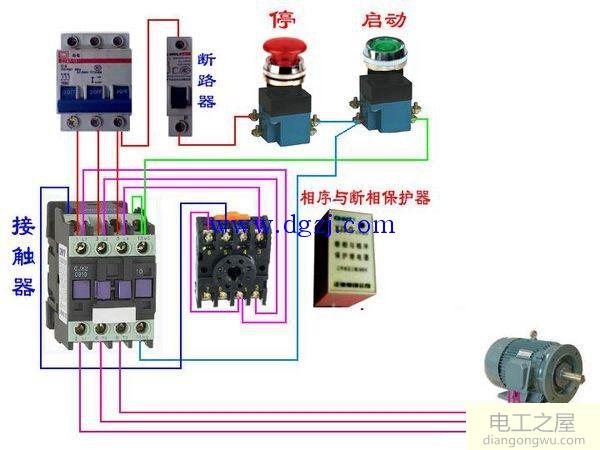 相序继电器工作原理及接法