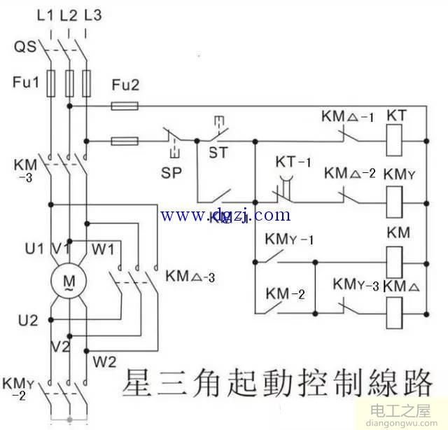 星三角启动如何改变电机方向