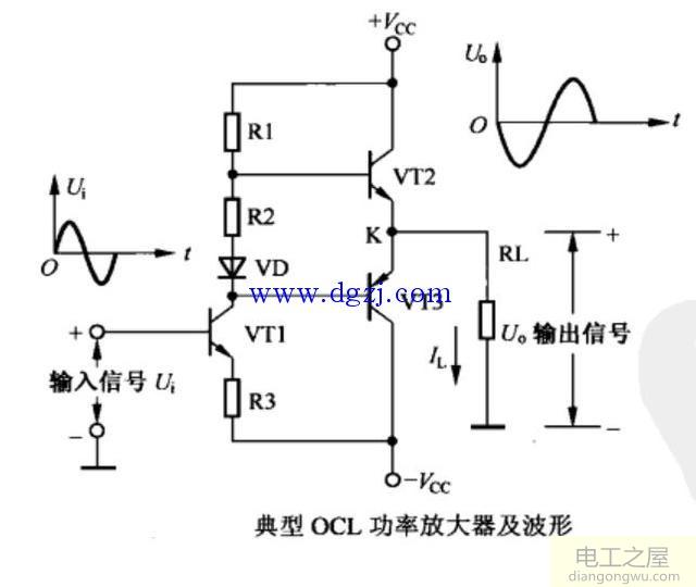 OCL功率放大器识图及工作原理