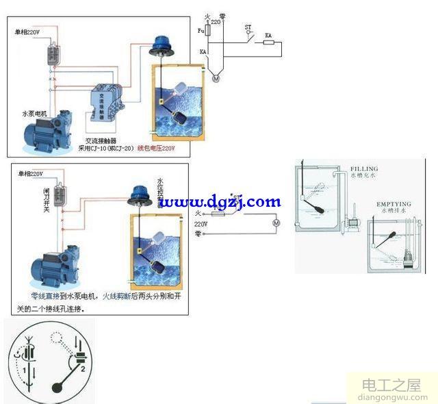 交流接触器和球阀怎样接线图