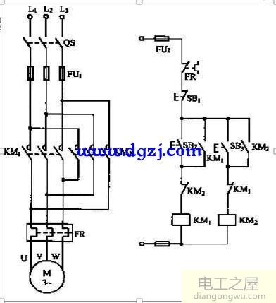 电气互锁正反转原理图
