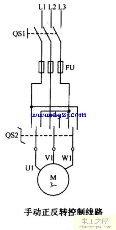 三相异步电动机正反转控制原理图带讲解