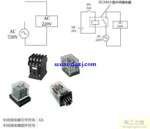 中间继电器电气符号_中间继电器符号及图形